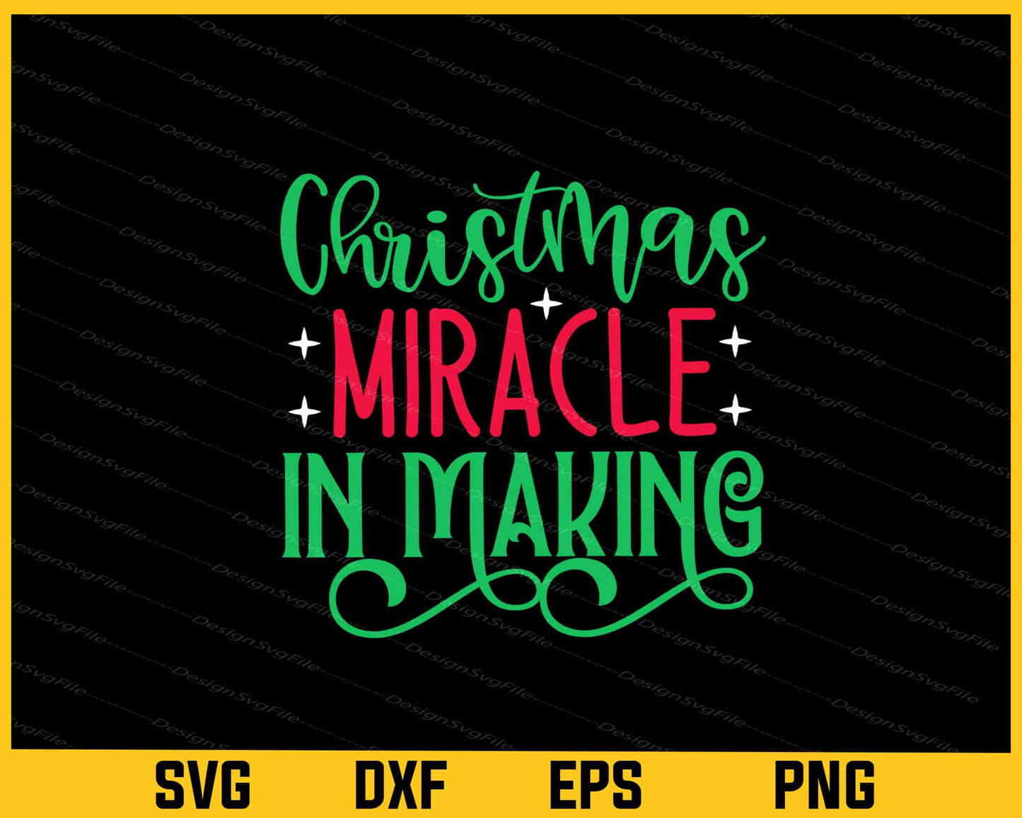 Christmas Miracle Making Svg Cutting Printable File - Premium Cutting Files in SVG, PNG & EPS Formats - Premium SVG Cutting Files for Crafts