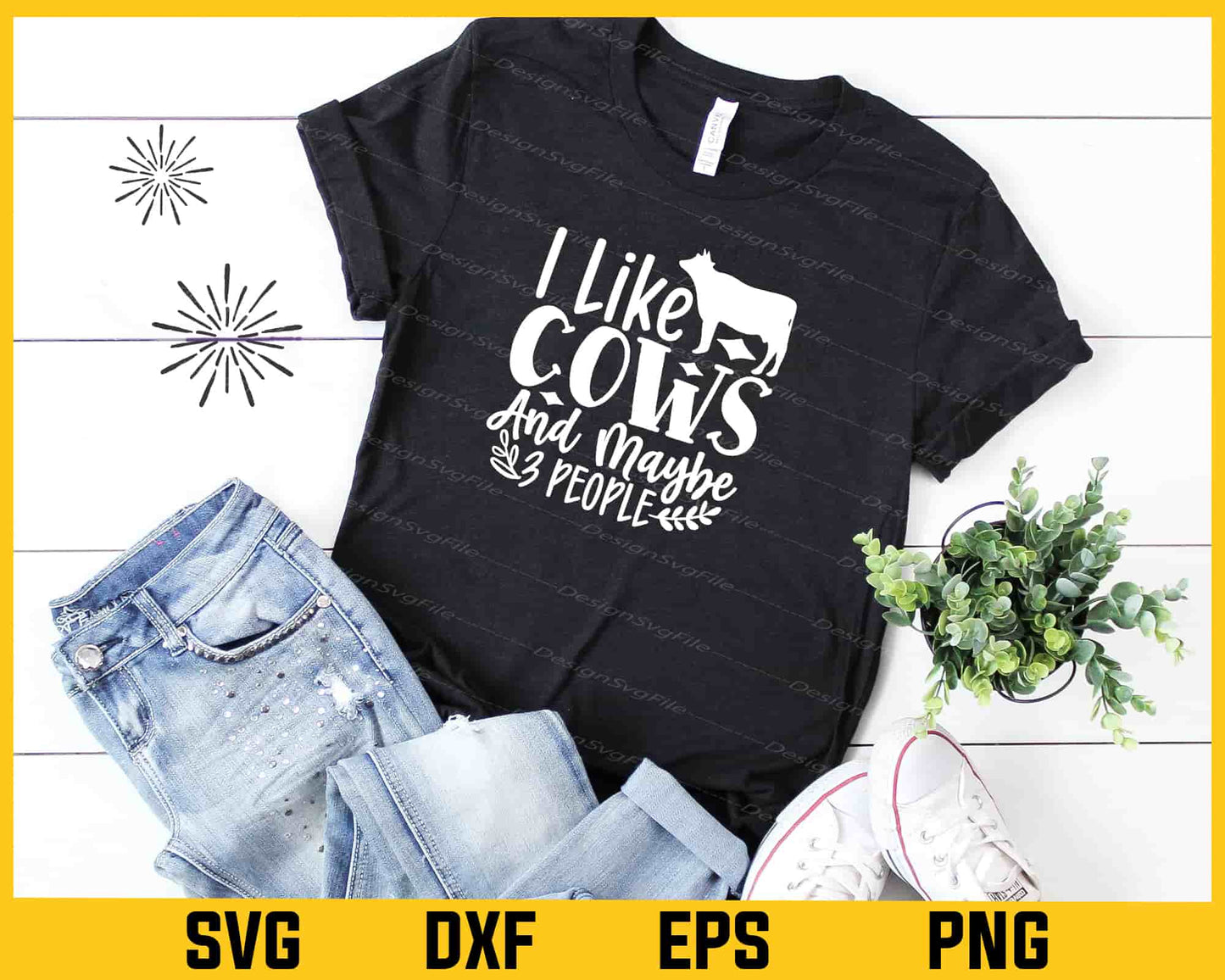 I Like Cows And Maybe Like 3 People Svg Cutting Printable File - Premium Cutting Files in SVG, PNG & EPS Formats - Premium SVG Cutting Files for Crafts
