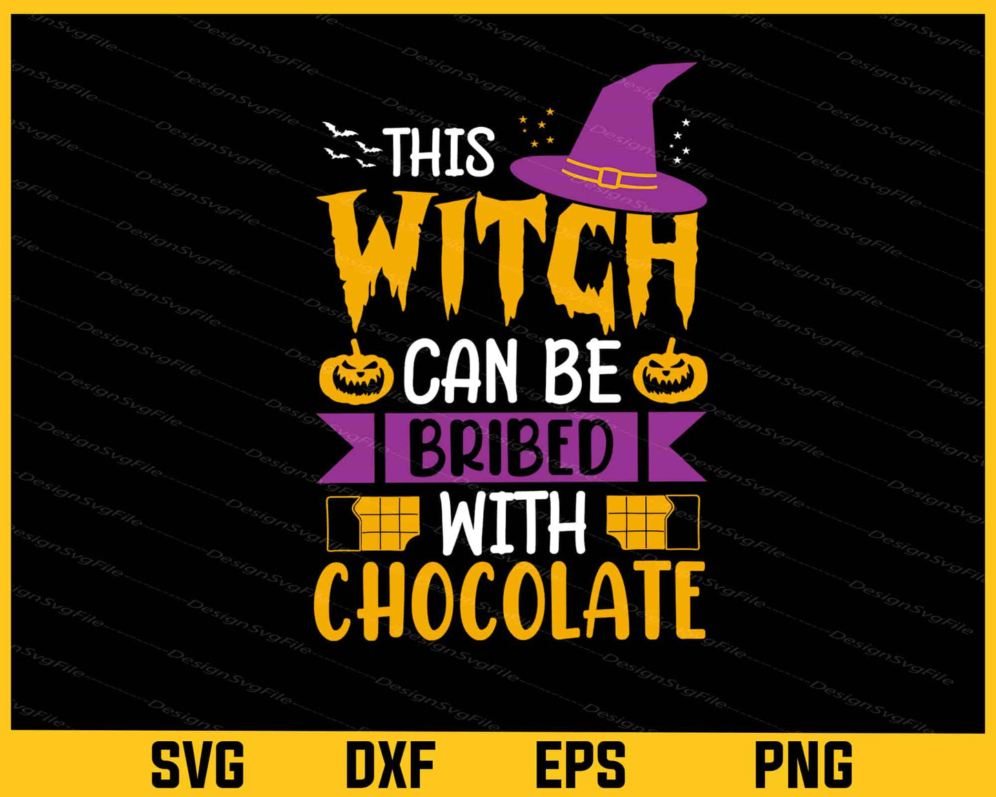 This Witch Can Be Bribed Chocolate Halloween Svg Cutting Printable File - Premium Cutting Files in SVG, PNG & EPS Formats - Premium SVG Cutting Files for Crafts