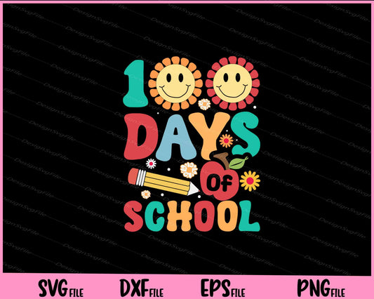 100 Days Of School Svg Cutting Printable Files  - Premium Cutting Files in SVG, PNG & EPS Formats - Premium SVG Cutting Files for Crafts