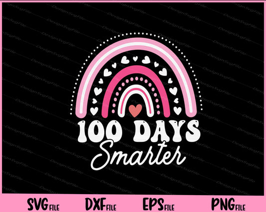 100 Days Smarter Of School Svg Cutting Printable Files  - Premium Cutting Files in SVG, PNG & EPS Formats - Premium SVG Cutting Files for Crafts