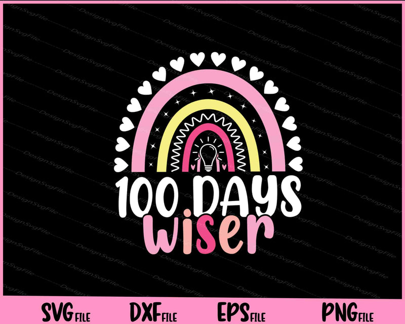 100 Days Wiser Of School svg