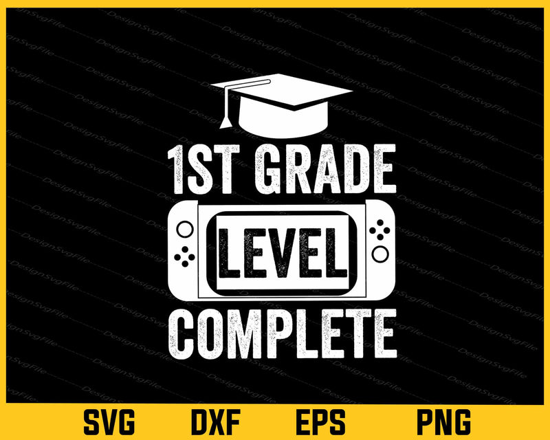 1st Grade Level Complete Svg Cutting Printable File