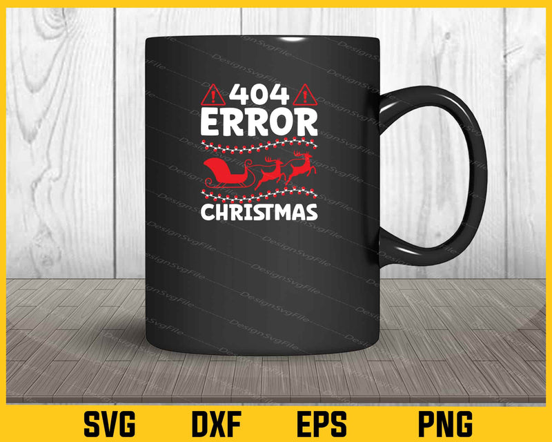 404 Error Christmas Funny mug
