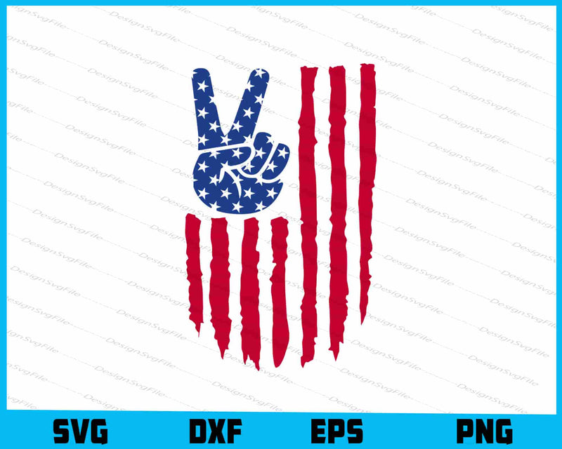 4th Of July American Flag Memorial Day SVG