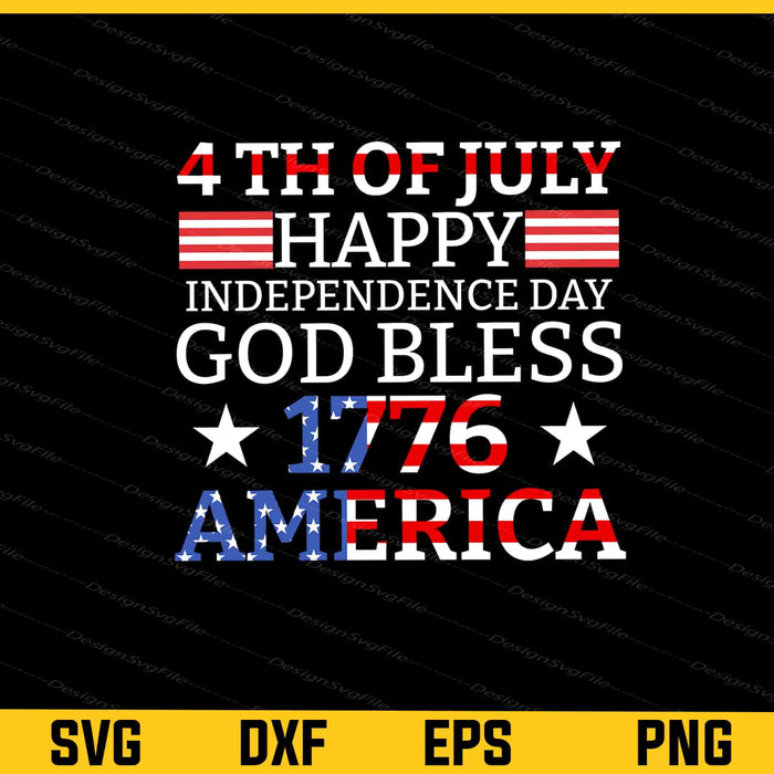 4th Of July Happy Independence Day America Svg Cutting Printable File  - Premium Cutting Files in SVG, PNG & EPS Formats - Premium SVG Cutting Files for Crafts