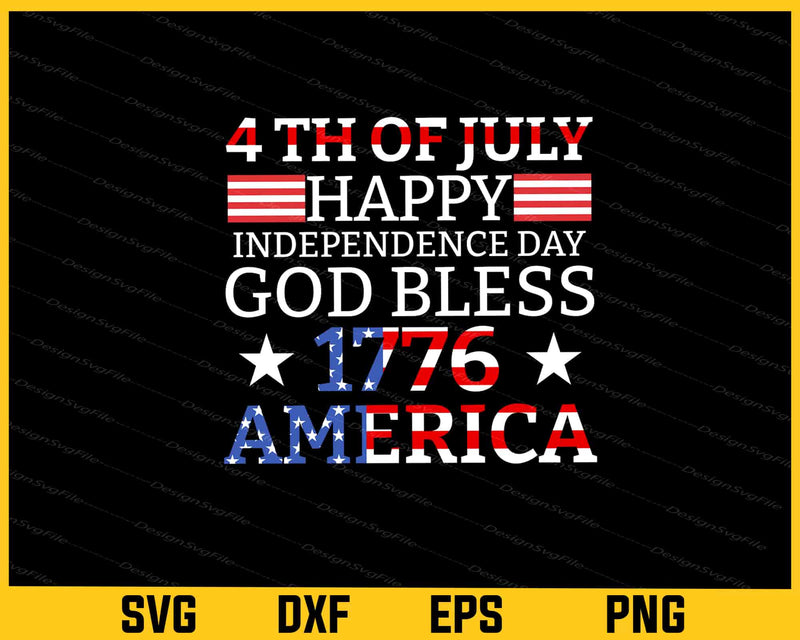 4th Of July Happy Independence Day America Svg Cutting Printable File