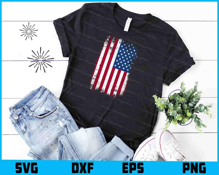 4th of July American Flag SVG