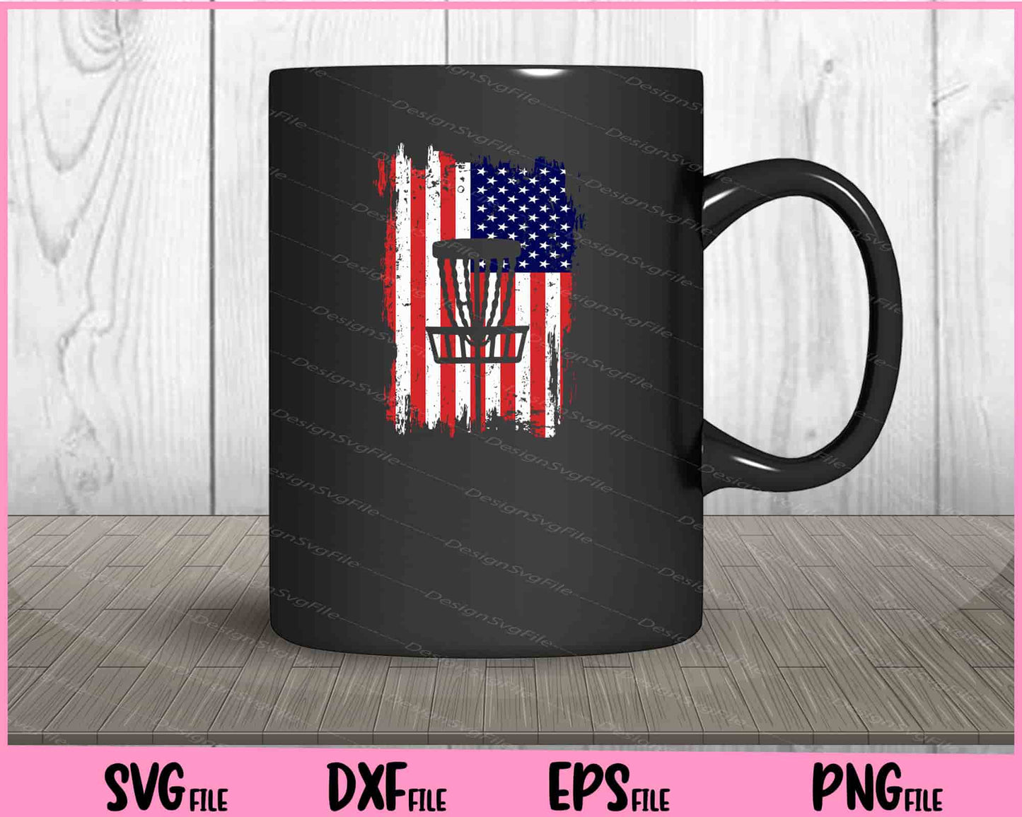 4th of July American Flag Disc Golf Svg Cutting Printable Files  - Premium Cutting Files in SVG, PNG & EPS Formats - Premium SVG Cutting Files for Crafts