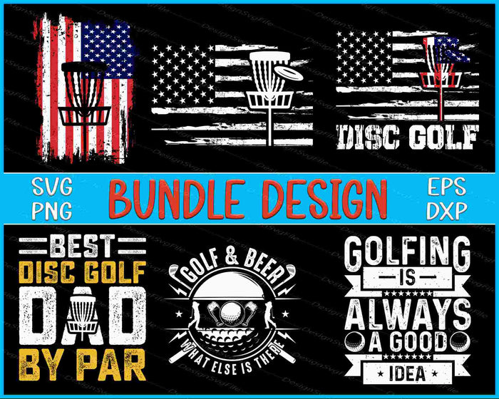 4th of July Bundle SVG, Disc Golf PNG
