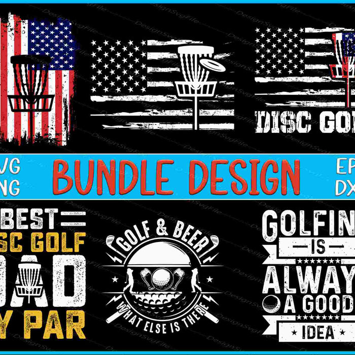 4th of July Bundle SVG, Disc Golf PNG