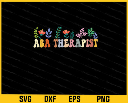 ABA Therapist Flowers Garden Svg Cutting Printable File  - Premium Cutting Files in SVG, PNG & EPS Formats - Premium SVG Cutting Files for Crafts