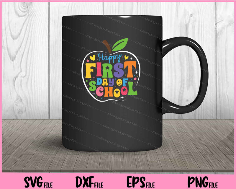 ABC Happy First Day Of School mug