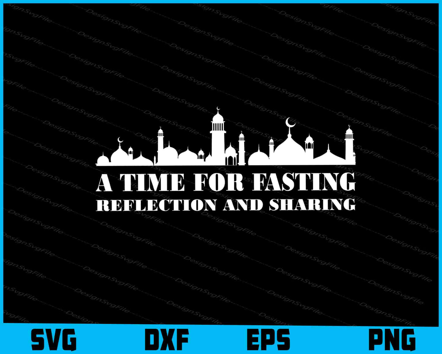 A Time For Fasting Reflection And Sharing SVG