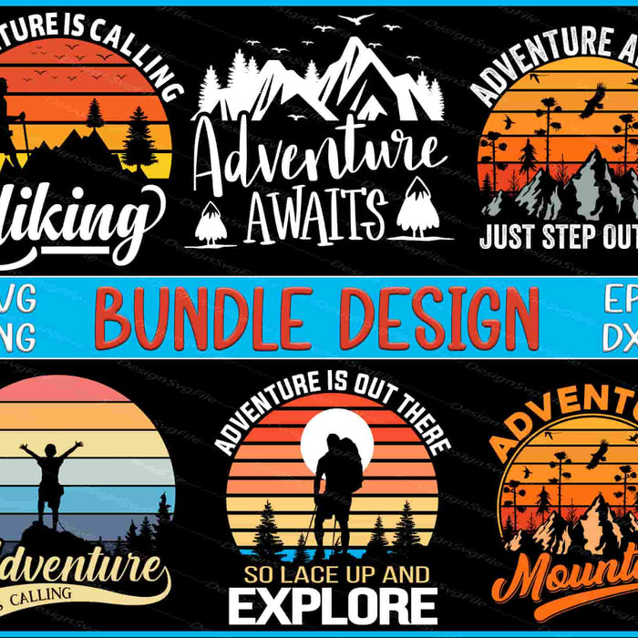 Aadventure Bundle SVG, Mountain PNG