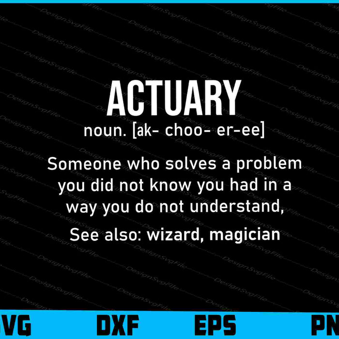 Actuary Definition Cool Actuary SVG