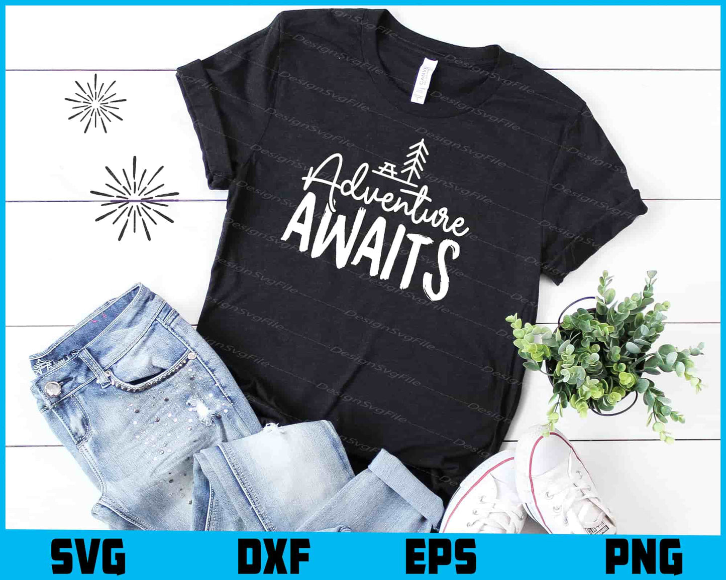 Adventure Awaits SVG PNG Cutting Files  - Premium Cutting Files in SVG, PNG & EPS Formats - Premium SVG Cutting Files for Crafts