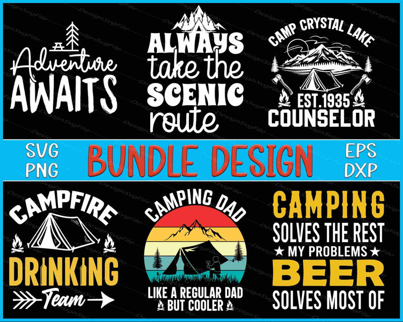 Adventure Bundle SVG Camp PNG