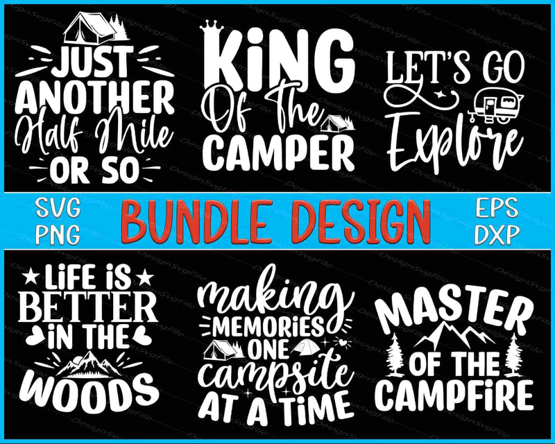 Adventure Bundle SVG Camper PNG