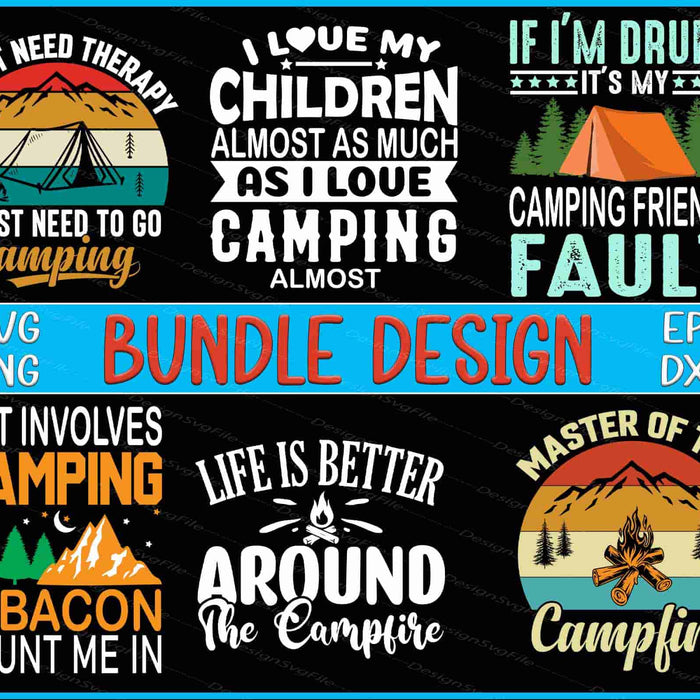 Adventure Bundle SVG Campfire PNG