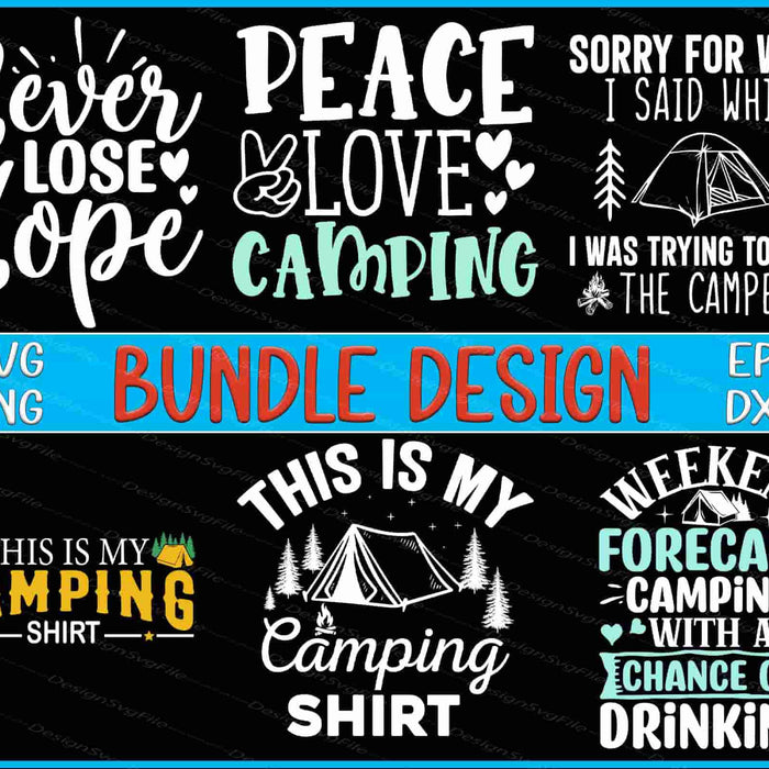 Adventure Bundle SVG Camping Shirt PNG