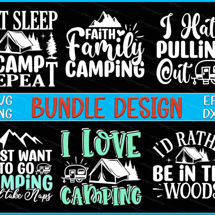 Adventure Bundle SVG Love Camping PNG