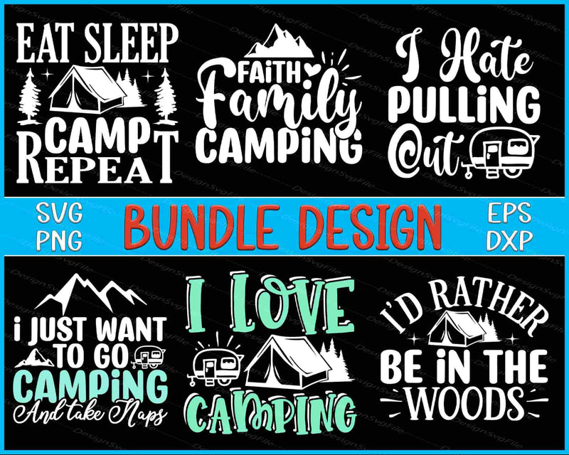 Adventure Bundle SVG Love Camping PNG