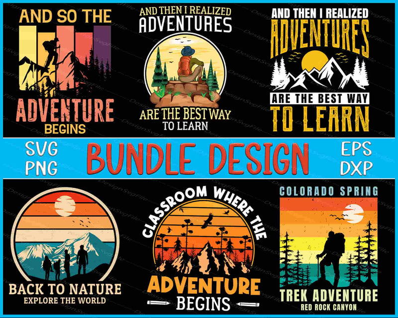 Adventure Bundle SVG, Colorado PNG