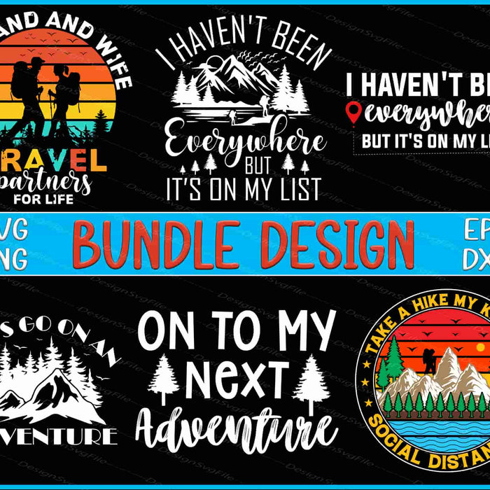 Adventure Bundle SVG, Travel PNG