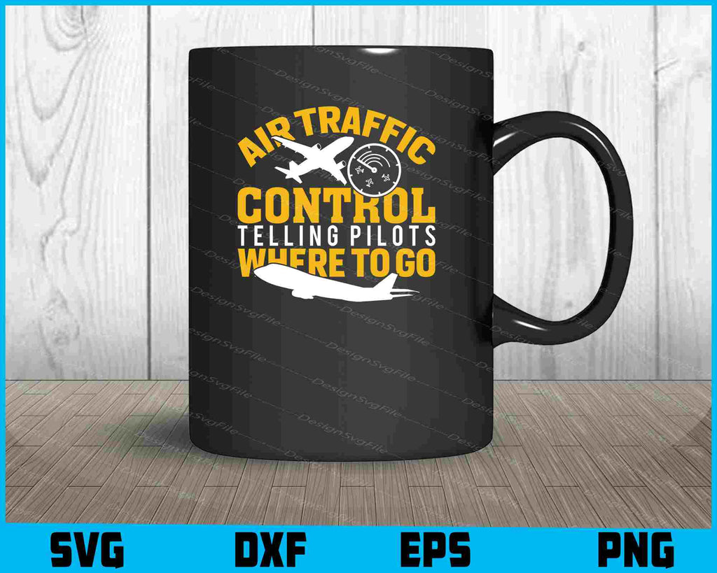 Air Traffic Control Telling Pilots Where To Go SVG PNG Printable File ...