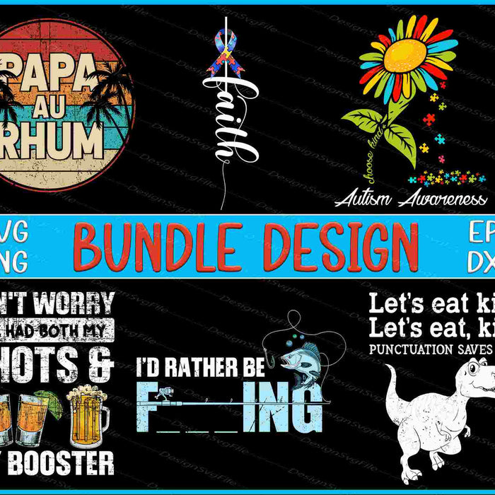 Alcool Bundle SVG, Autism Awareness PNG
