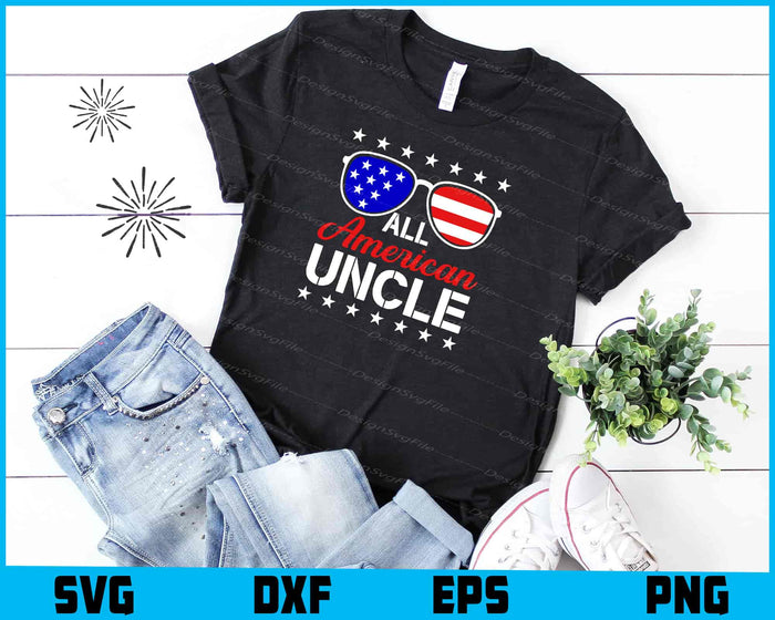 All American Uncle, 4th Of July SVG