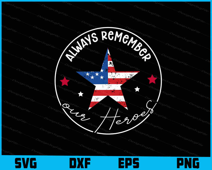 Collection of patriotic graphics and text with American flag elements on a black background.