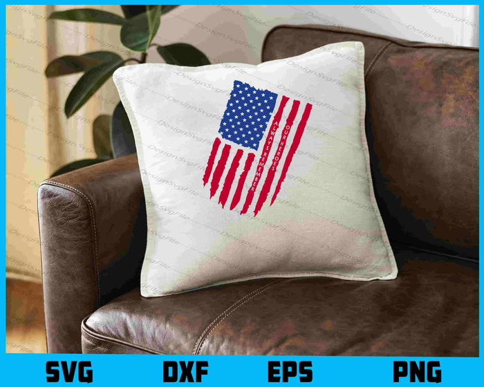 Always Remember Our Heroes USA Flag SVG