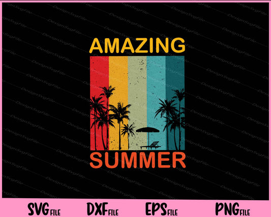 Amazing Vintage Summer Svg Cutting Printable Files  - Premium Cutting Files in SVG, PNG & EPS Formats - Premium SVG Cutting Files for Crafts