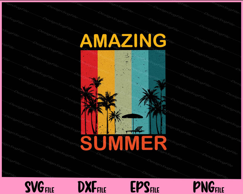 Amazing Vintage Summer Svg Cutting Printable Files  - Premium Cutting Files in SVG, PNG & EPS Formats - Premium SVG Cutting Files for Crafts