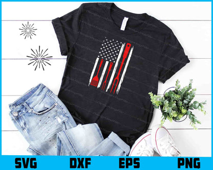 American Flag BBQ SVG, US America Shirt