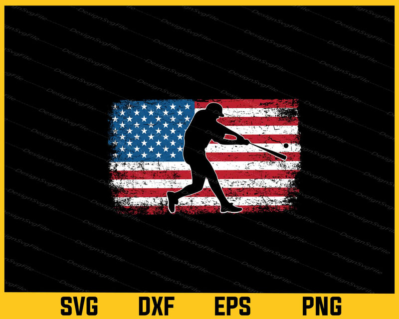 American Flag Baseball Cool Baseball 4th Of July Svg Cutting Printable File  - Premium Cutting Files in SVG, PNG & EPS Formats - Premium SVG Cutting Files for Crafts