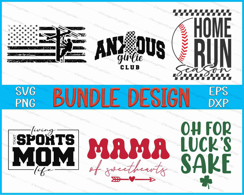 American Flag Bundle SVG, Baseball SVG St. Patrick’s PNG