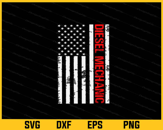 American Flag Diesel Mechanic Svg Cutting Printable File  - Premium Cutting Files in SVG, PNG & EPS Formats - Premium SVG Cutting Files for Crafts