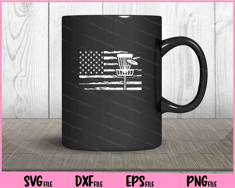 American Flag Disc Golf mug