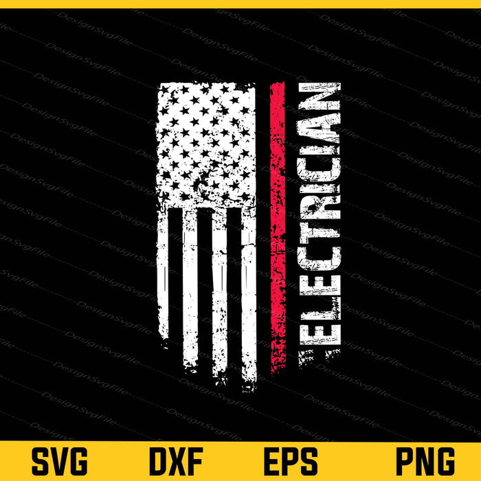 American Flag Electrician Svg Cutting Printable File  - Premium Cutting Files in SVG, PNG & EPS Formats - Premium SVG Cutting Files for Crafts