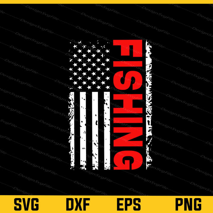 American Flag Gift For Fishing Lover Svg Cutting Printable File  - Premium Cutting Files in SVG, PNG & EPS Formats - Premium SVG Cutting Files for Crafts