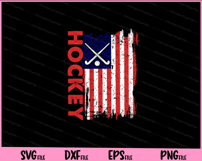 American Flag Hokey 4th Of July svg