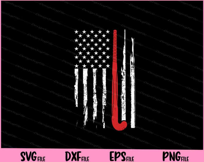American Flag Hokey Player 4th Of July Svg Cutting Printable Files  - Premium Cutting Files in SVG, PNG & EPS Formats - Premium SVG Cutting Files for Crafts