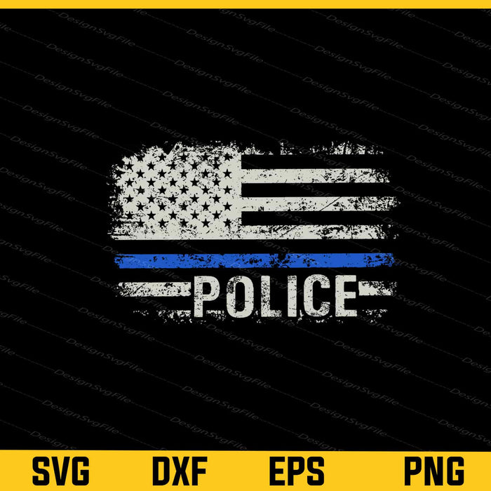 American Flag Police. These Colors Don't Run Svg Cutting Printable File  - Premium Cutting Files in SVG, PNG & EPS Formats - Premium SVG Cutting Files for Crafts