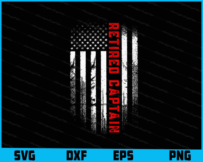 American Flag Bundle SVG, Retired Firefighter PNG