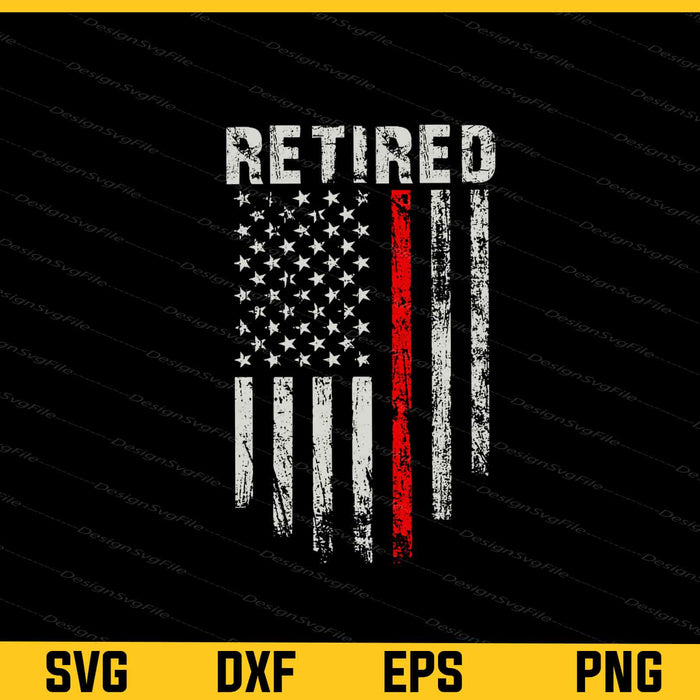 American Flag Retirement Svg Cutting Printable File  - Premium Cutting Files in SVG, PNG & EPS Formats - Premium SVG Cutting Files for Crafts