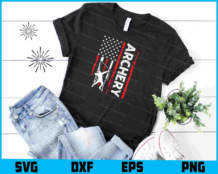 American Flag SVG, Archery