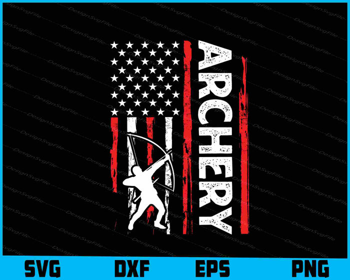 American Flag SVG, Archery